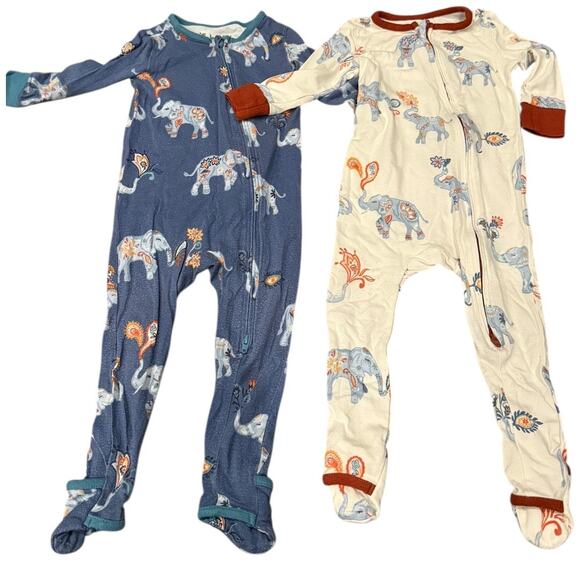 Lark Royal March Elephant Footie Bundle 9-12 months - Picture 1 of 6